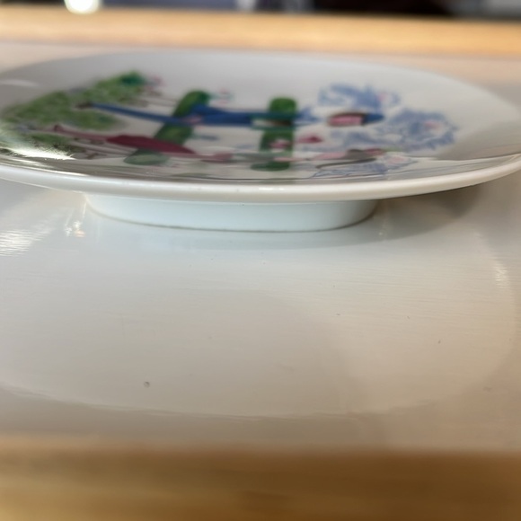 Rosenthal Raymond Peynet Plate Dish Porcelain Lovers Bench Doves Germany Vintage - Picture 4 of 12